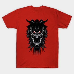 Evil Devil Black Fantasy Monster with red Eyes T-Shirt